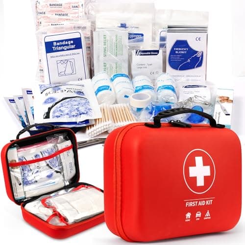 300pcs Professional Travel First Aid & Survival Kit for Backpacking, Home, Car, Climbing, Camping