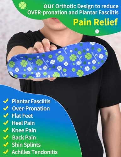 XXL Orthotic Insoles for Plantar Fasciitis and Over-Pronation Relief