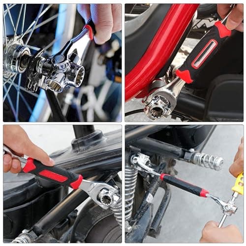 52-in-1 Stainless Steel Wrench with Rotating Head, Universal Tool for Automotive and Home Repairs
