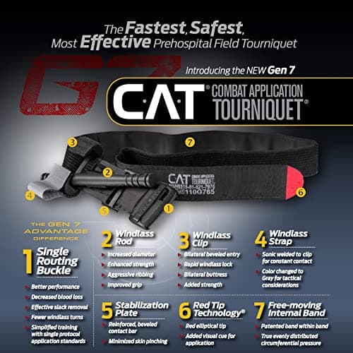 EVERLIT CAT GEN-7 Tourniquet & Splint IFAK for Critical Wounds (Camouflage)