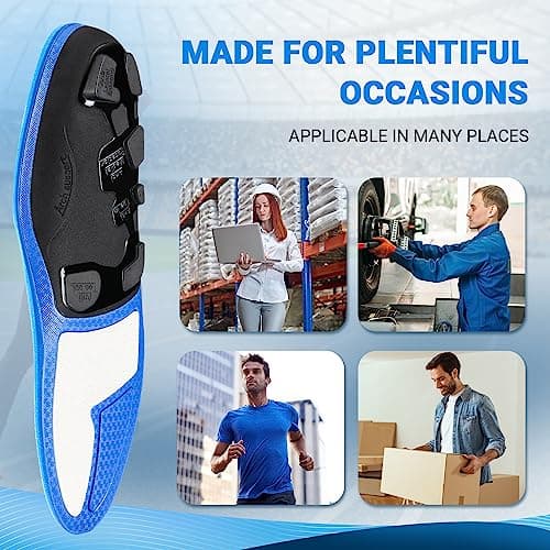 Orthotic Arch Support Shoe Insoles for Flat Feet, Feet Pain, Plantar Fasciitis for Men and Women