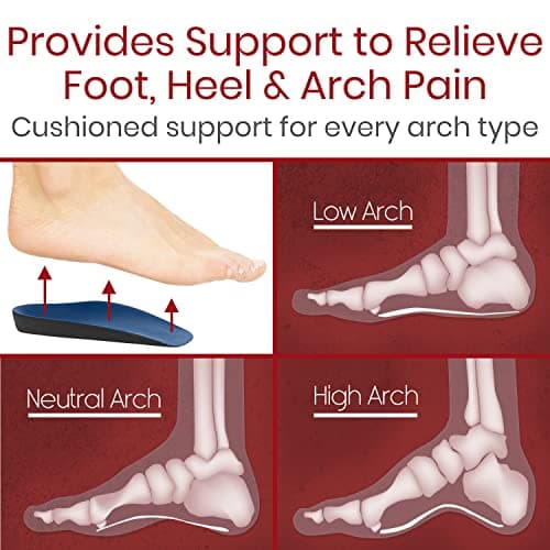 Envelop 3/4 Arch Support Inserts for Men and Women - Plantar Fasciitis, Flat Feet, Over-Pronation Relief - Running & Bas