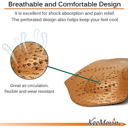 Keemovin 3/4 Arch Support Orthotic Inserts for Plantar Fasciitis