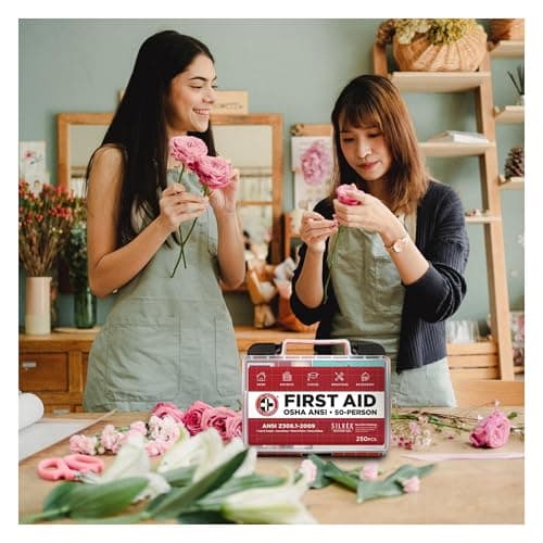 OSHA/ANSI First Aid Kit 50 Person, 250 Pieces - Home, Business, School, Industrial, Restaurants