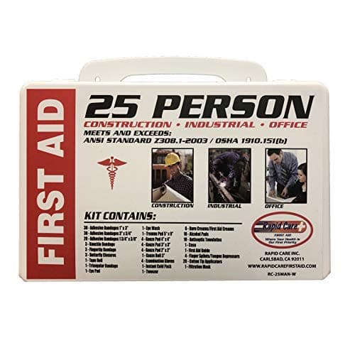 Rapid Care RC-10MAN-W 10 Person 106 Piece First Aid Kit — Poly Case