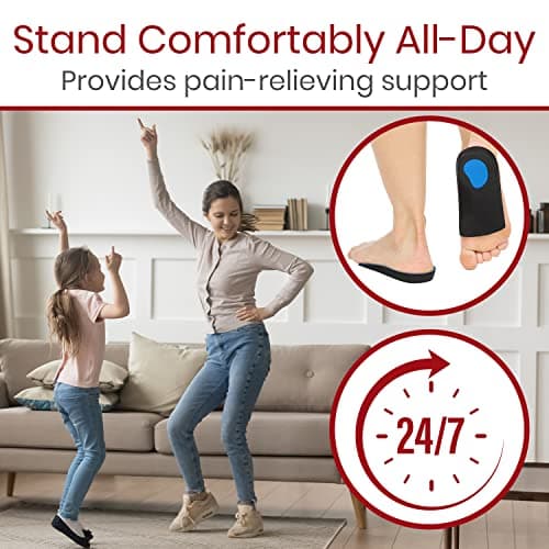 Envelop 3/4 Arch Support Inserts for Men and Women - Plantar Fasciitis, Flat Feet, Over-Pronation Relief - Running & Bas