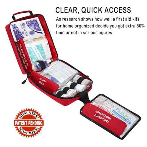 Large 400-Piece First Aid Kit for Home, Office, Car, Outdoor, Travel, Camping