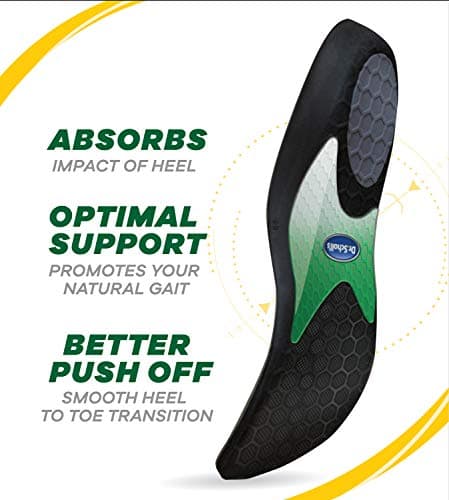 Dr. Scholl's Performance Running Insoles for Men & Women - Prevent Plantar Fasciitis, Shin Splints & Runner's Knee