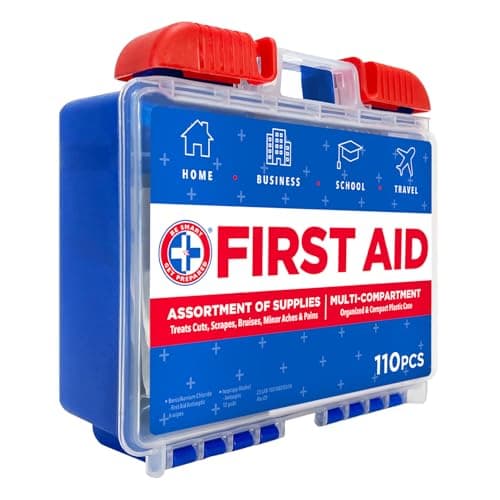 Smart 110 PC First Aid Kit: Clean, Protect, & Heal Minor Injuries