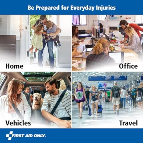 First Aid Only 91249 On-The-Go Emergency Kit for Car, Travel, Home & Business