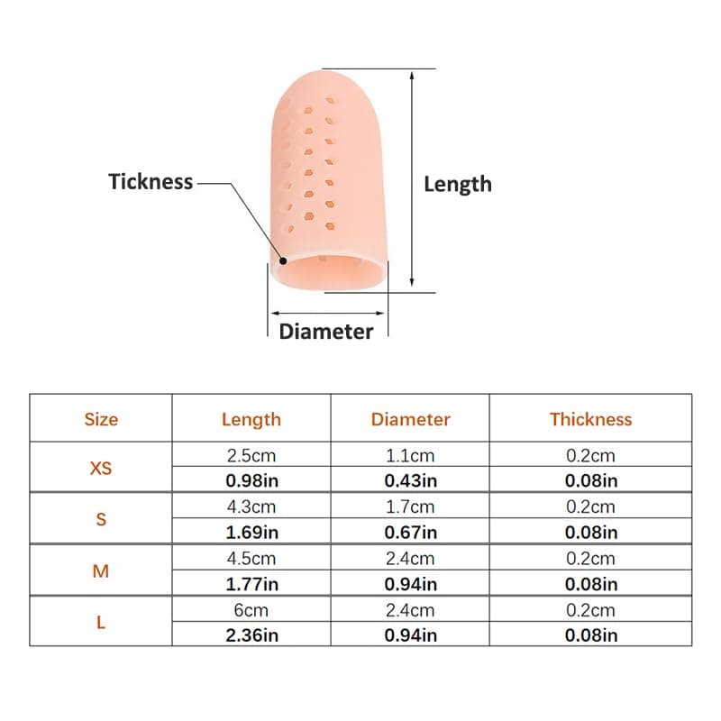 Toe Protector for Runners: White (1 Pair)