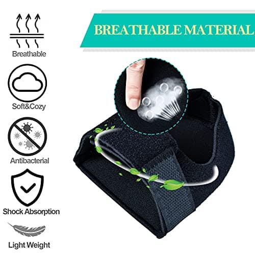 Plantar Fasciitis Heel Cups, Black L Size Relief Protectors