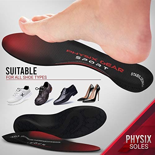 Physix Gear Plantar Fasciitis Insoles - XS