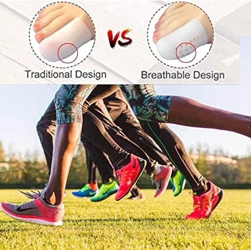 Toe Cap Protectors: 10 Pcs Breathable Sleeves for Toe Relief