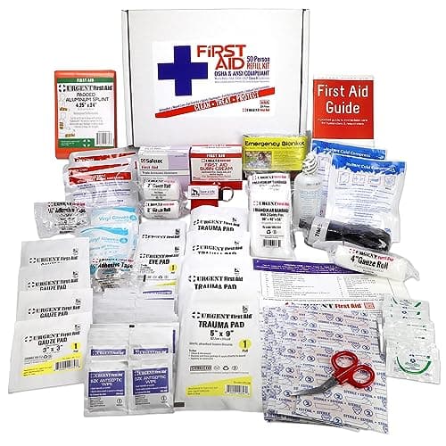 ANSI 2021 Class B First Aid Kit Refill, 50 Person, 208 Pieces