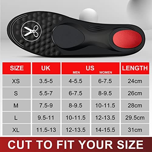 Plantar Fasciitis Insoles with Arch Support for Women and Men