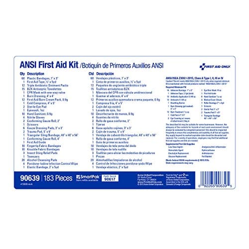 90639 ANSI A+ OSHA Compliant 50-Person First Aid Kit