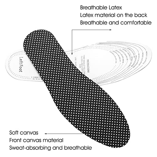 Sibba Breathable Memory Foam Shoe Insoles, Cut to Size for Men Women Sports Running Size 36-46