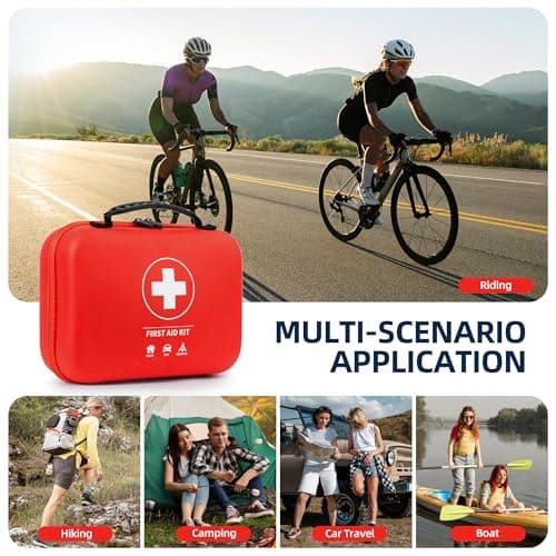 300pcs Professional Travel First Aid & Survival Kit for Backpacking, Home, Car, Climbing, Camping