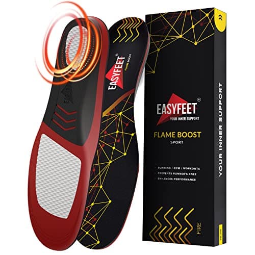 Men's & Women's Running Shoe Insoles - Shock Absorption & Comfort Inserts for Sports like Hiking, Tennis & Basketball — Yellow
