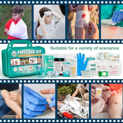 General Medi 150-Piece Hardcase First Aid Kit - Premium Supplies for Travel, Home, Office & More