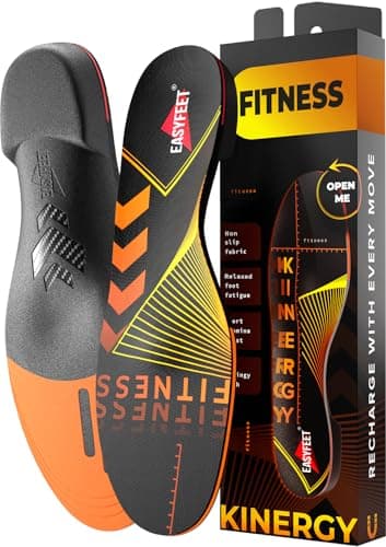 Men's & Women's Running Shoe Insoles - Shock Absorption & Comfort Inserts for Sports like Hiking, Tennis & Basketball — Gold