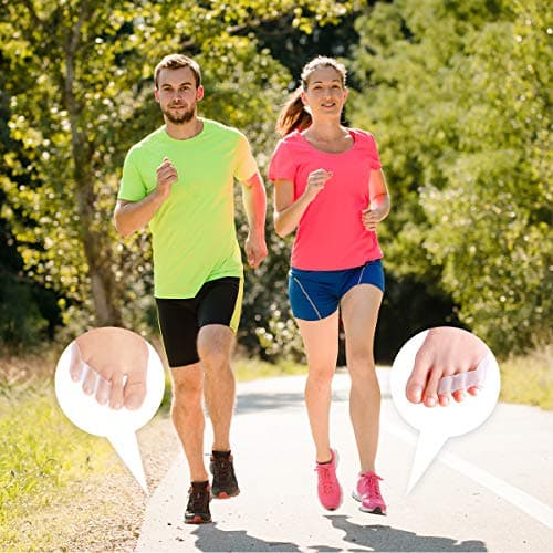 Pinkie Toe Separators for Foot Pain Relief - 3 Loop Design, 6 Pieces/3 Pairs