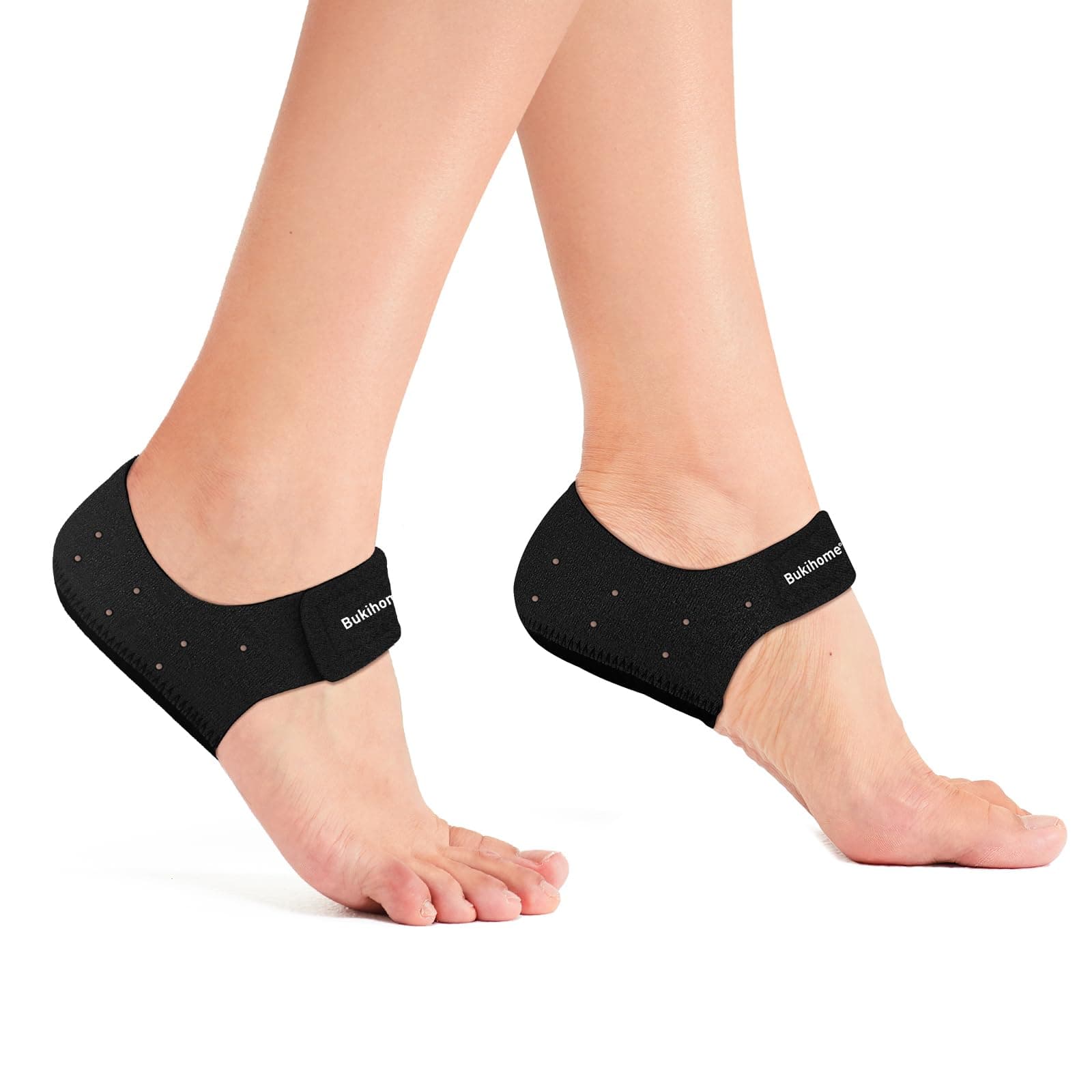 Heel Protectors for Plantar Fasciitis Pain Relief - Bukihome Gel Cups for Men and Women