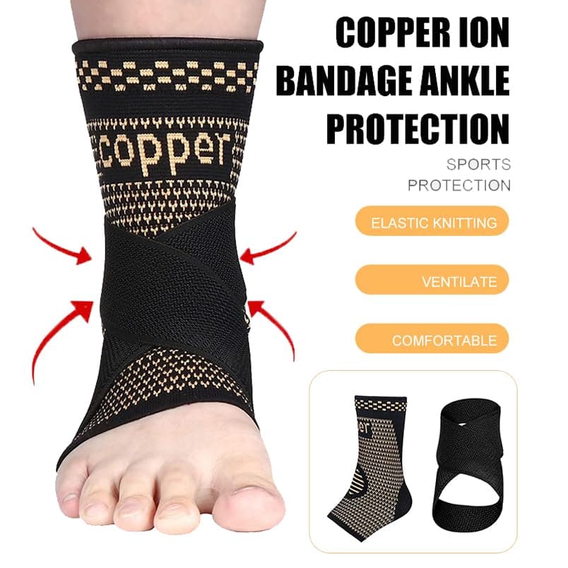 RooRuns Ankle Brace for Foot Pain, Arch Support (1 Pack)