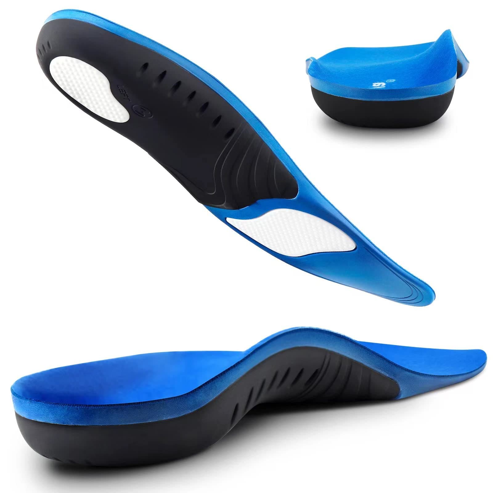 High Arch Support Insoles for Plantar Fasciitis - Men & Women Gel Orthotics