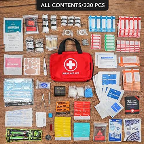 Compact Waterproof First Aid Kit for Emergencies - Home, Office, Car, Travel, Outdoor