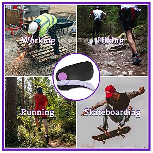 3/4 Length Orthotic Insoles for Plantar Fasciitis and Flat Feet