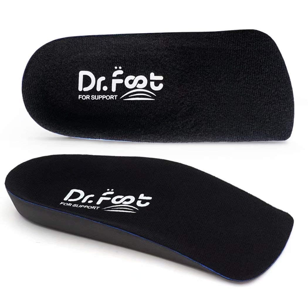 Dr. Foot's X-Large 3/4 Length Orthotic Inserts for Flat Feet & Heel Spurs