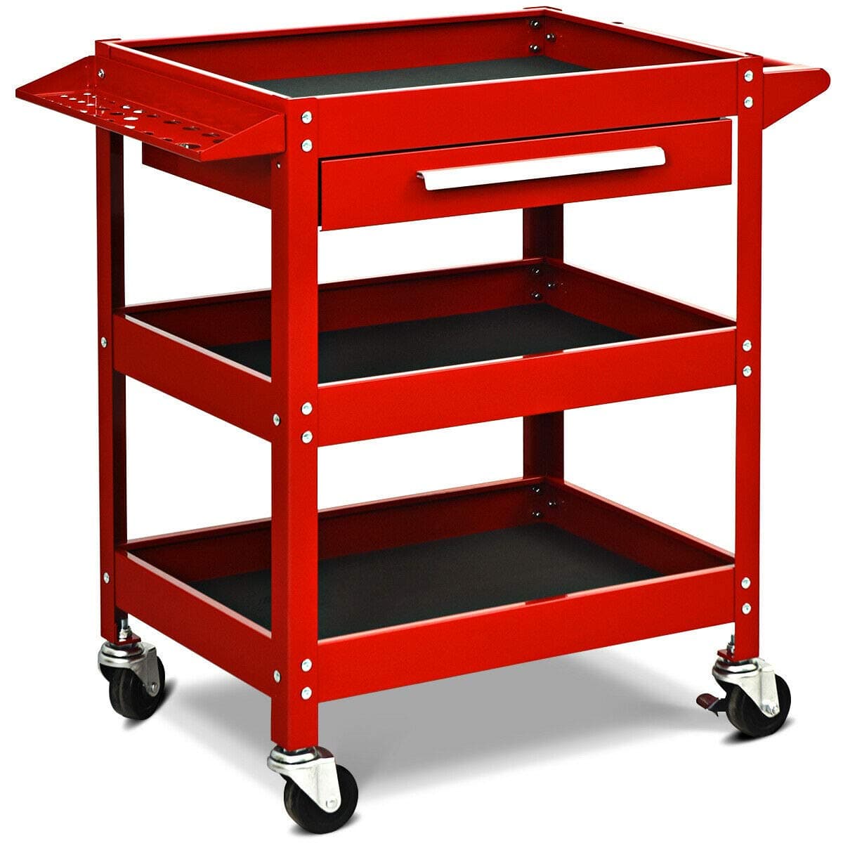 Goplus 3 Tier Rolling Tool Cart, 330 LBS Capacity
