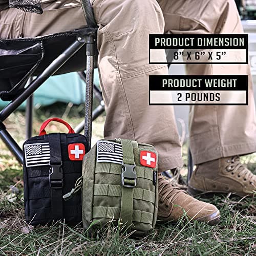 250 Piece Survival First Aid Kit for Outdoor Emergencies