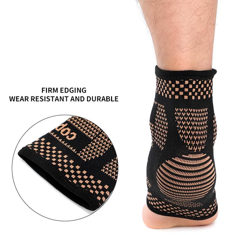 RooRuns Copper Ankle Brace for Pain Relief (XL)