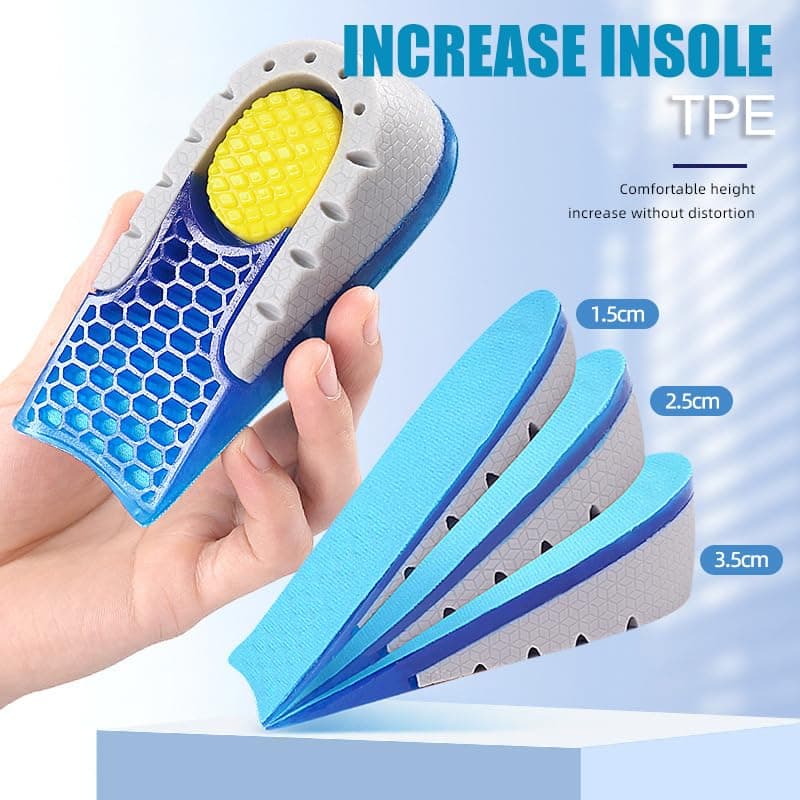 RooRuns Instant Height Boost Insoles - Discreet 1-3cm Lift