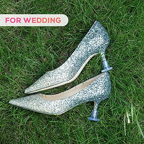 Clear Heel Protectors for Grass, 21 Pairs, 4 Sizes