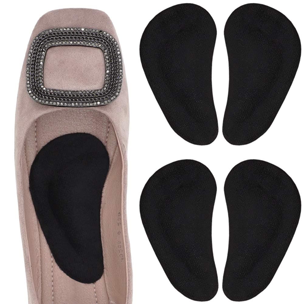 Dr. Foot's Arch Support Insoles for Flat Feet and Plantar Fasciitis (Black)
