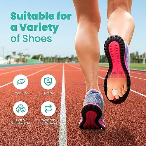 Welnove Toe Separator for Overlapping Toes & Hammer Toes (2M, 1S)