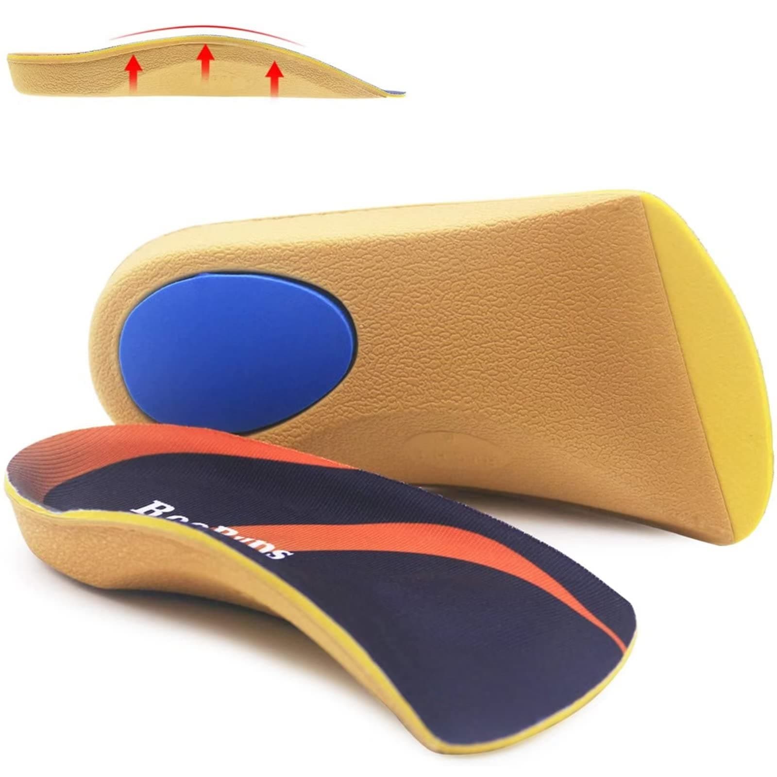 RooRuns High Arch Support Insoles, Plantar Fasciitis Relief, Metatarsal Pads, Flat Feet Relief, Heel Pain S