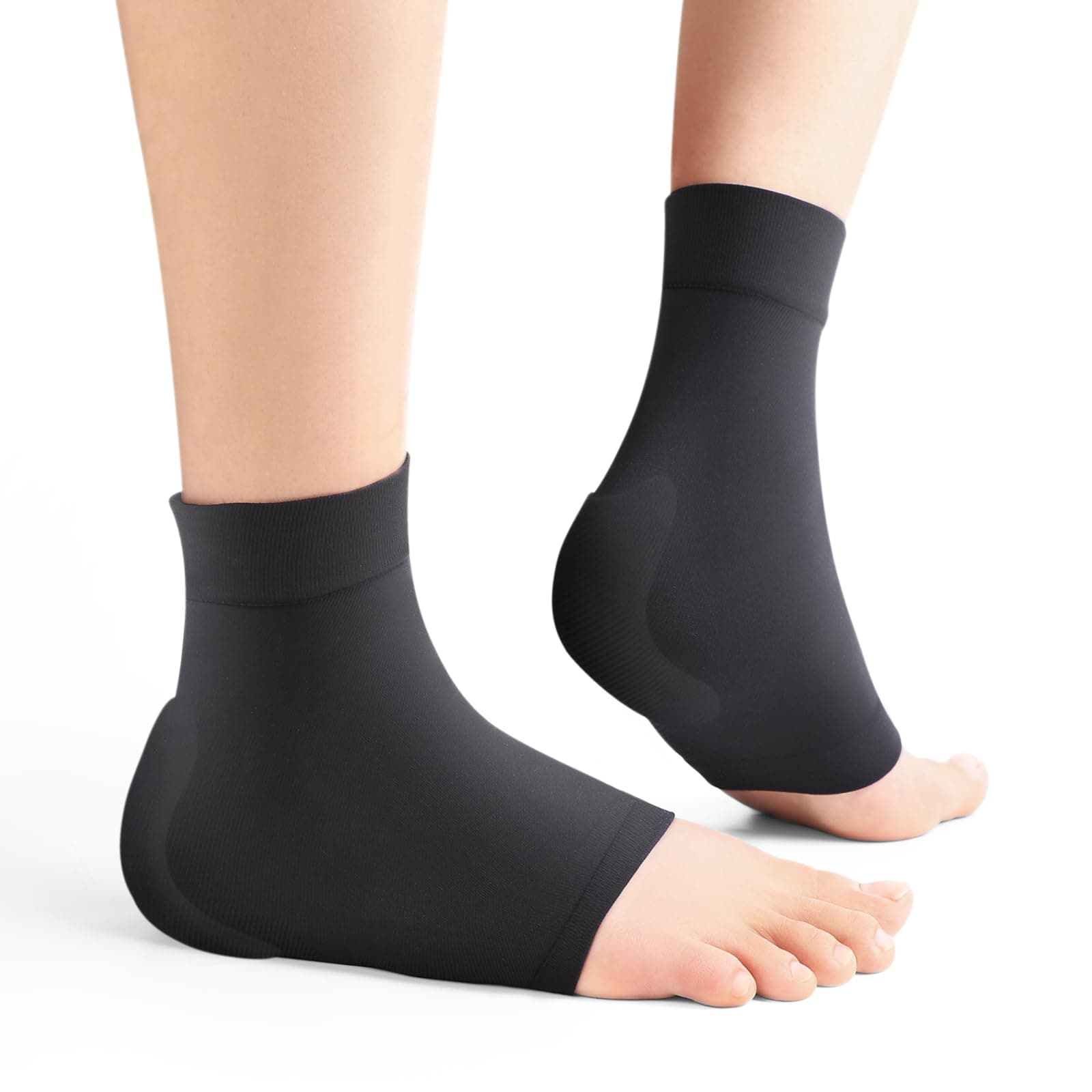 Achilles Tendon Heel Protector - Gel Compression Socks for Foot Pain - XL