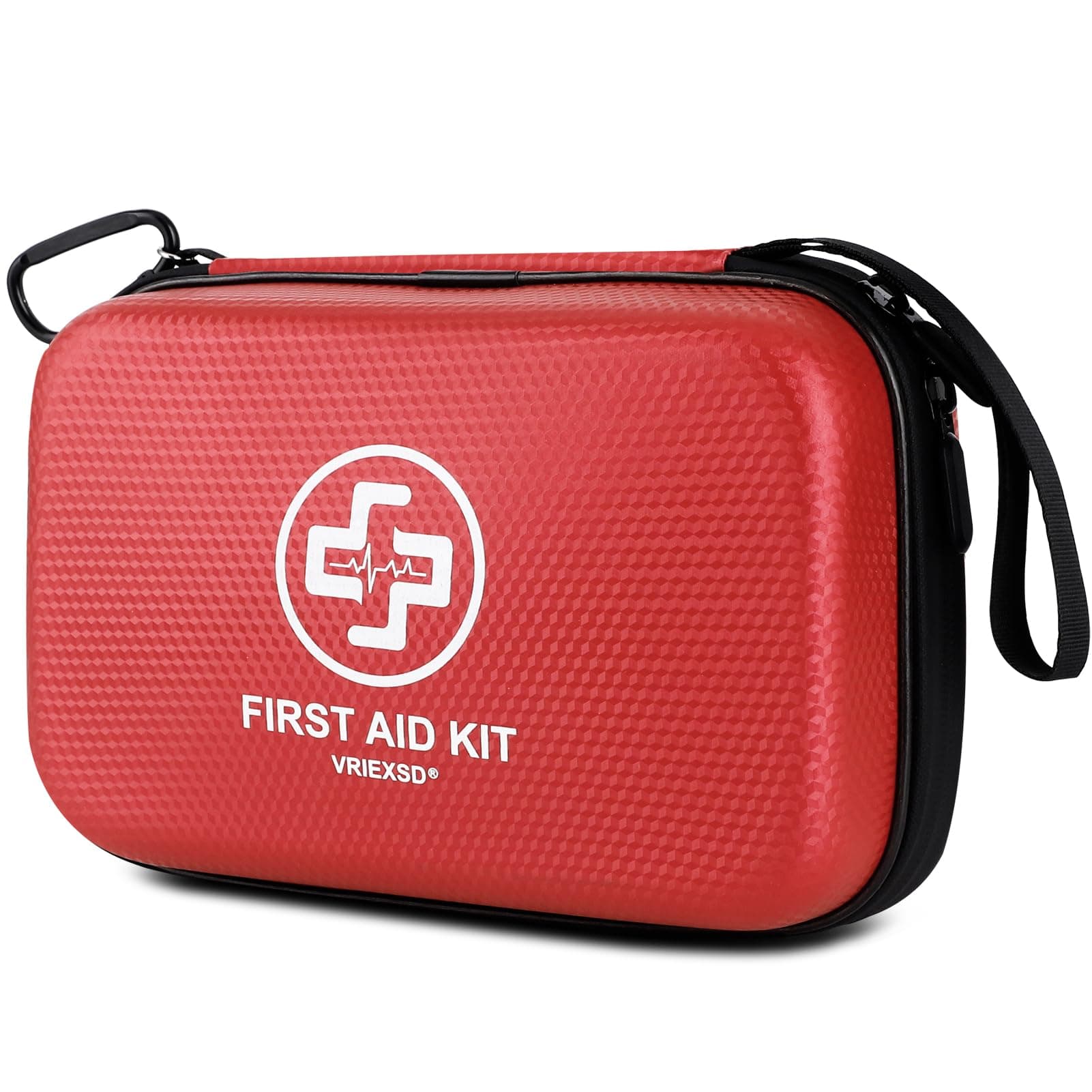 Premium 320 Piece Waterproof First Aid Kit for Home, Camping, Cars, Hiking, Travel, Emergencies - Red