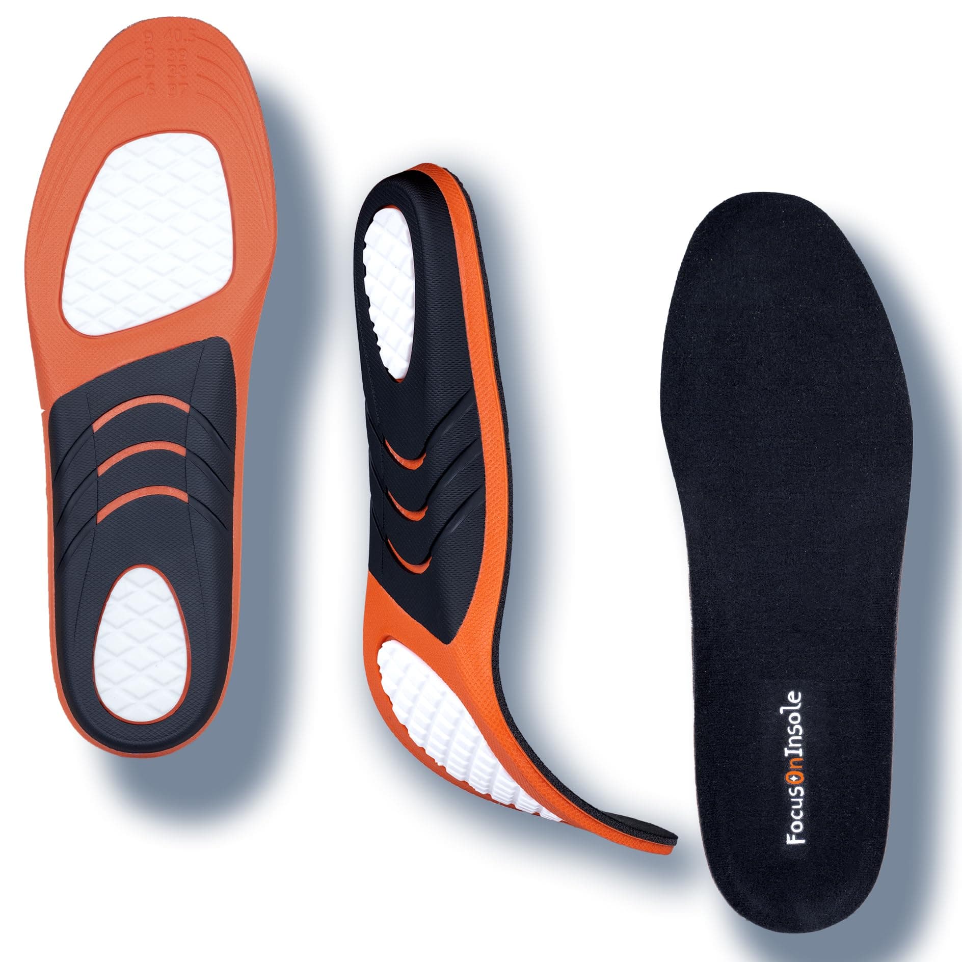 RooRuns High Arch Support Insoles for Flat Feet Pain Relief