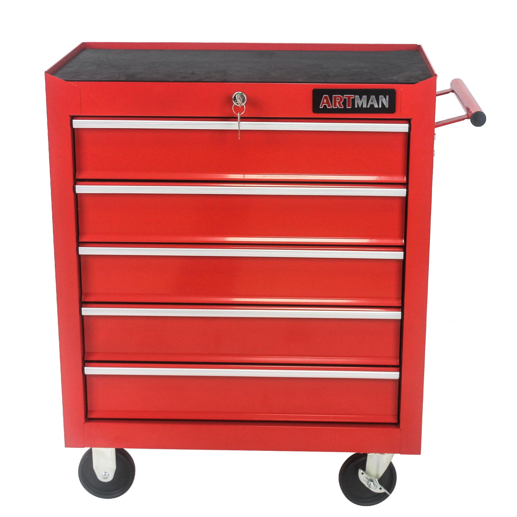 Compact Multifunctional Tool Cart with 5 Drawers and Wheels for Efficient Organization