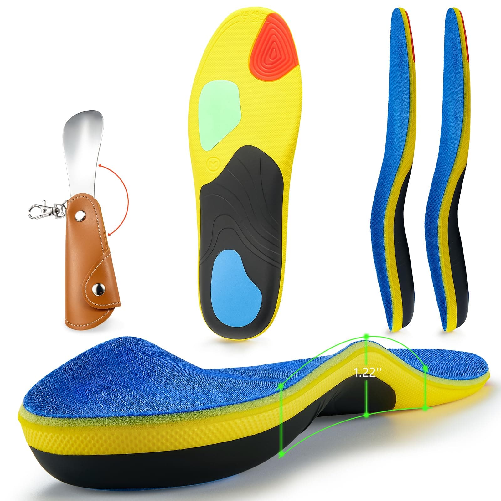 Orthopedic Insoles for Men Standing All Day in Work Boots
