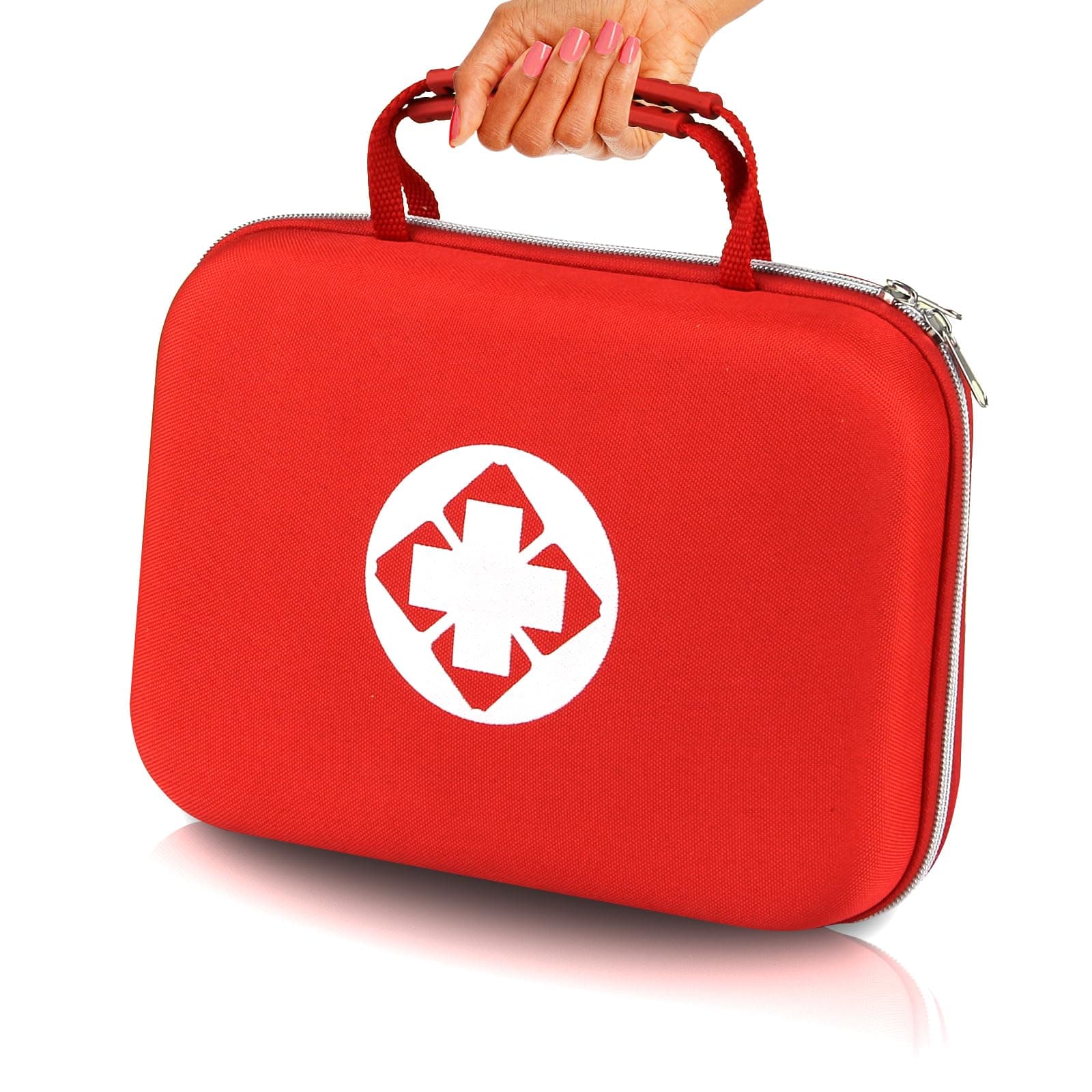 Red 300PCS Home & Hiking First Aid Kit for Emergency Gear