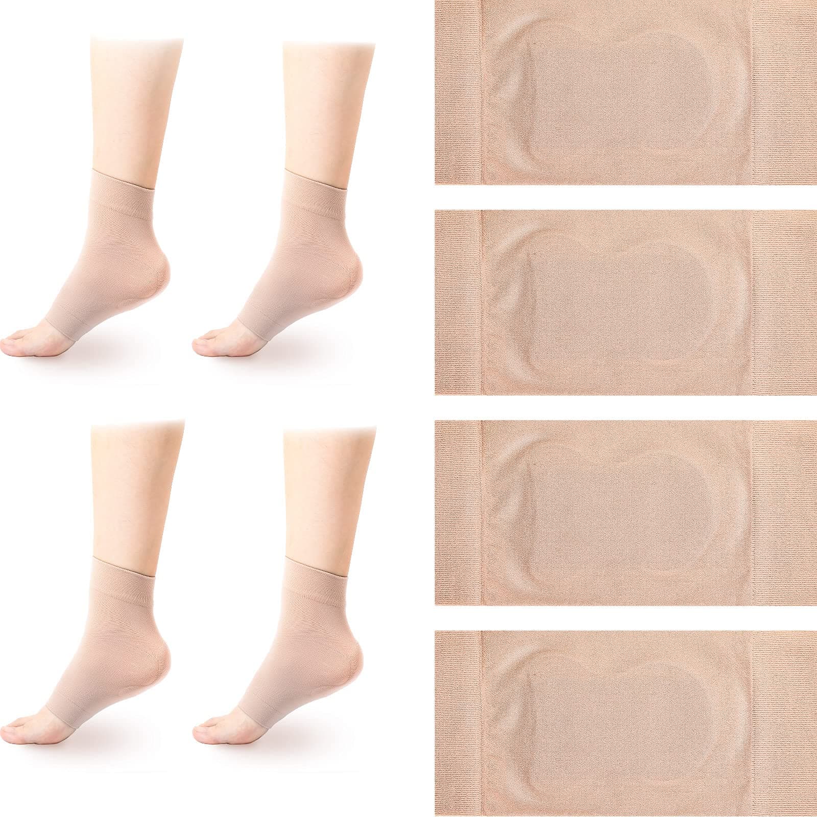 Haysandy 2-Pair Achilles Tendon Heel Protector Sleeve for Tenderness and Bursitis Protection