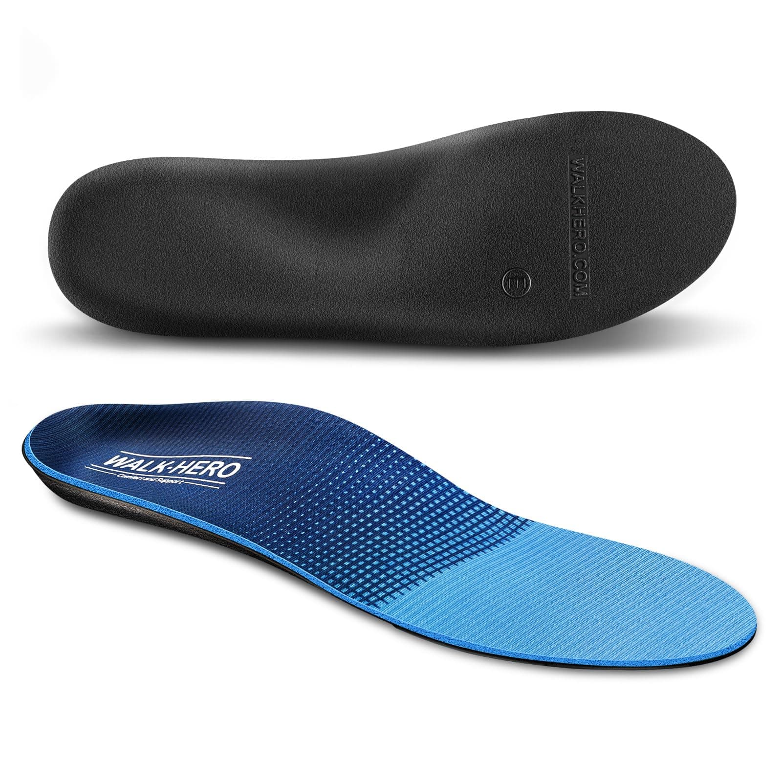 Plantar Fasciitis Foot Insoles for High and Flat Arch Support | Men's 9-9 1/2 | Women's 11-11 1/2