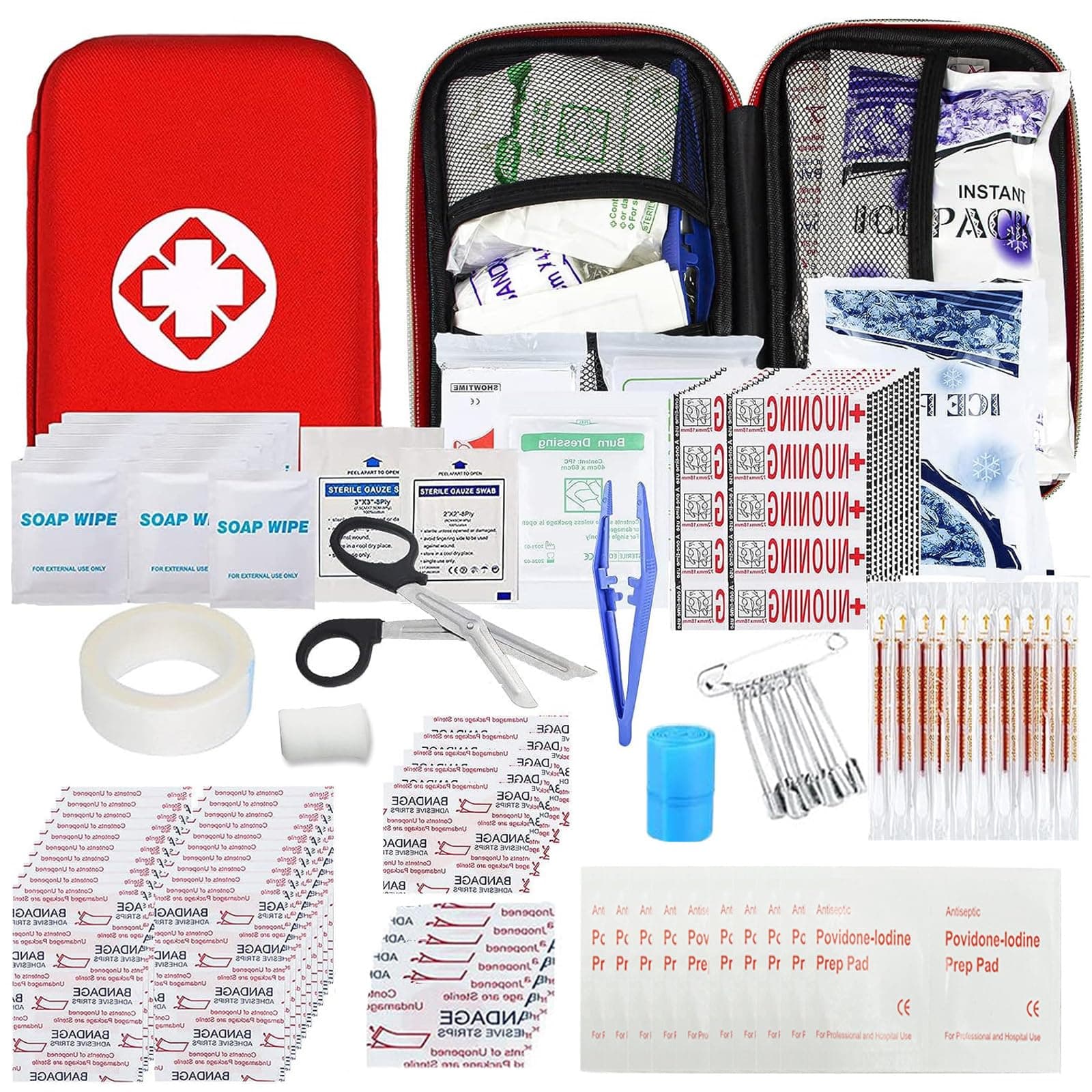 Emergency Survival Kit 275pcs Home Travel Hiking Camping Essentials